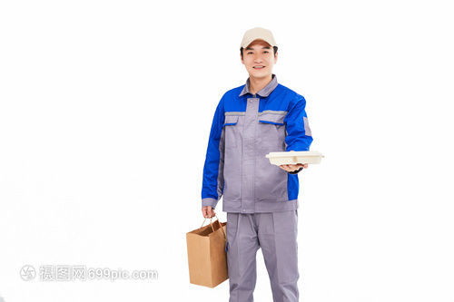 送餐的外卖人员
